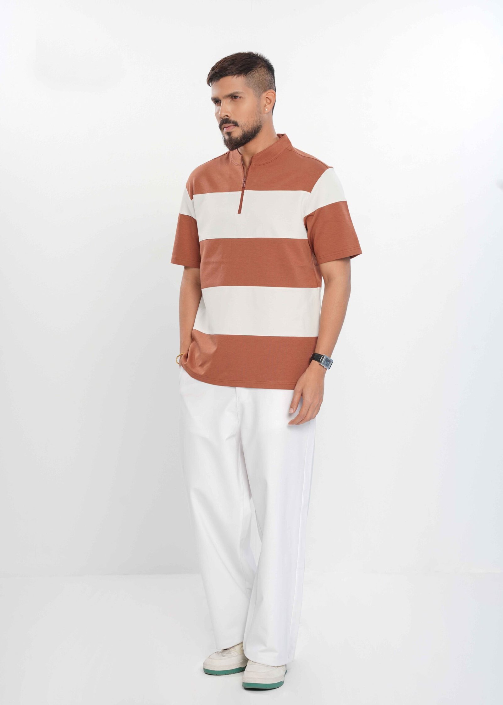Men’s Half Zip Polo - Image 2