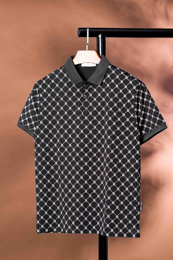 Men Printed Half Sleeves Polo