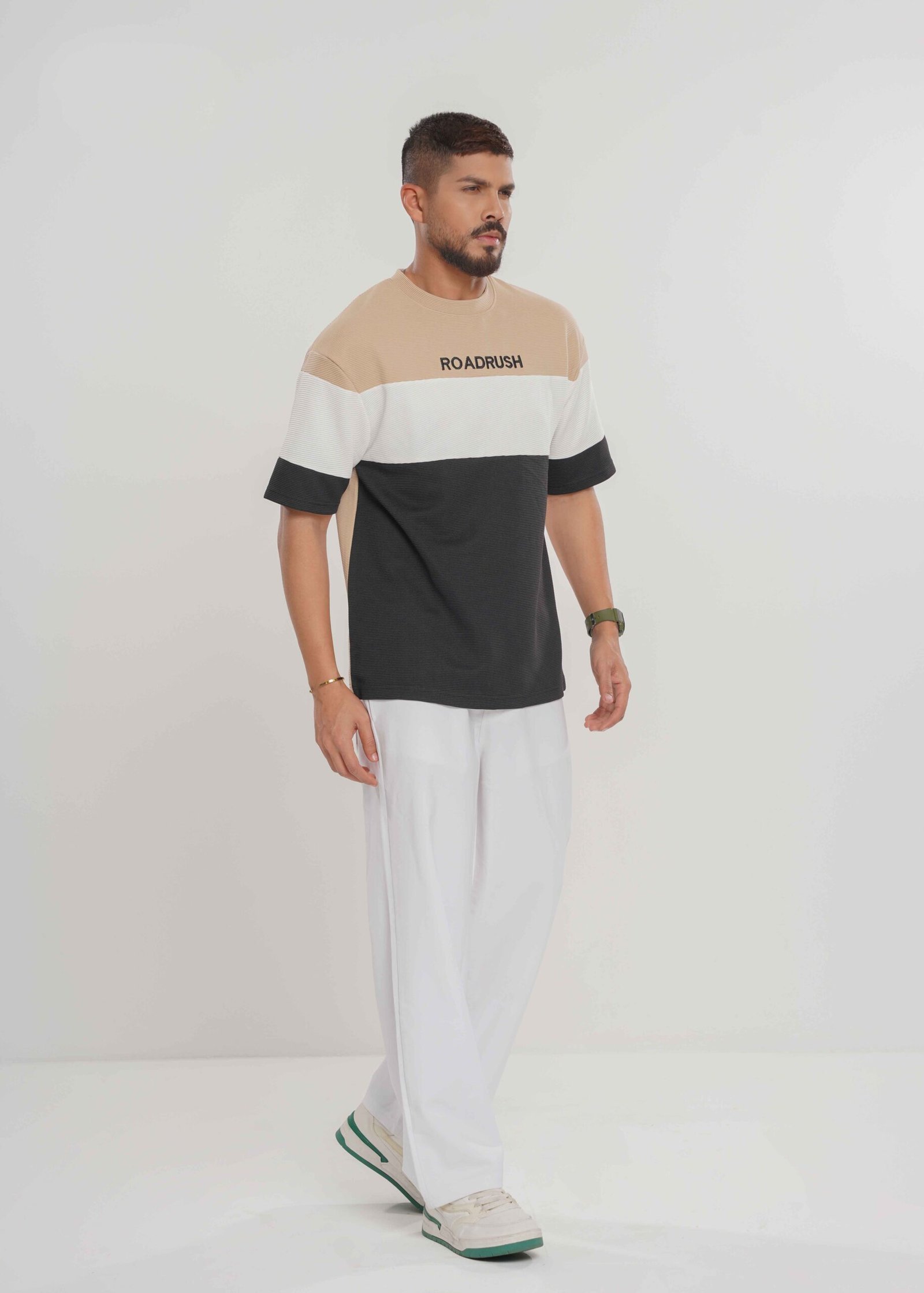 Color Block Drop Shoulder T-shirt - Image 3