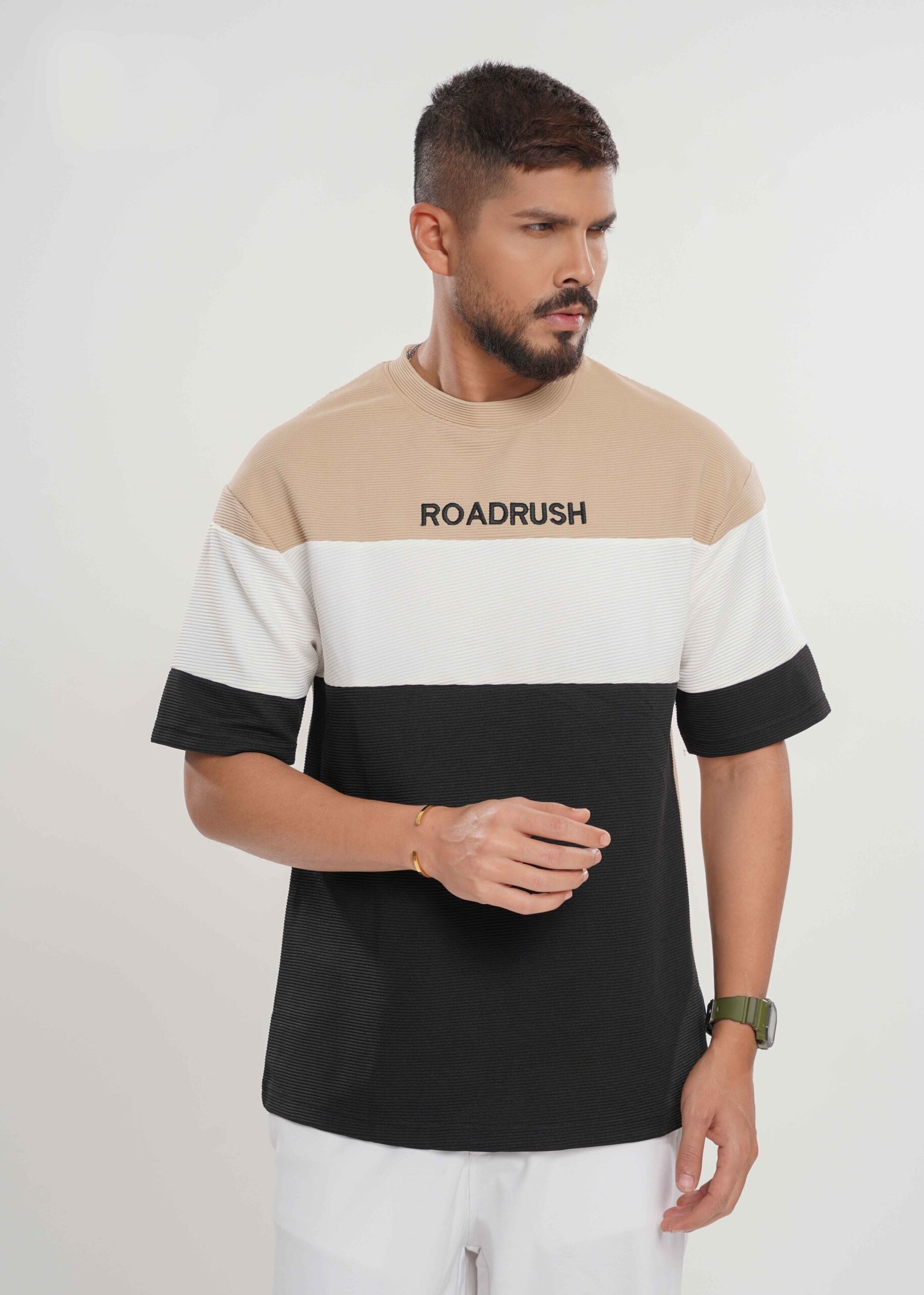 Color Block Drop Shoulder T-shirt