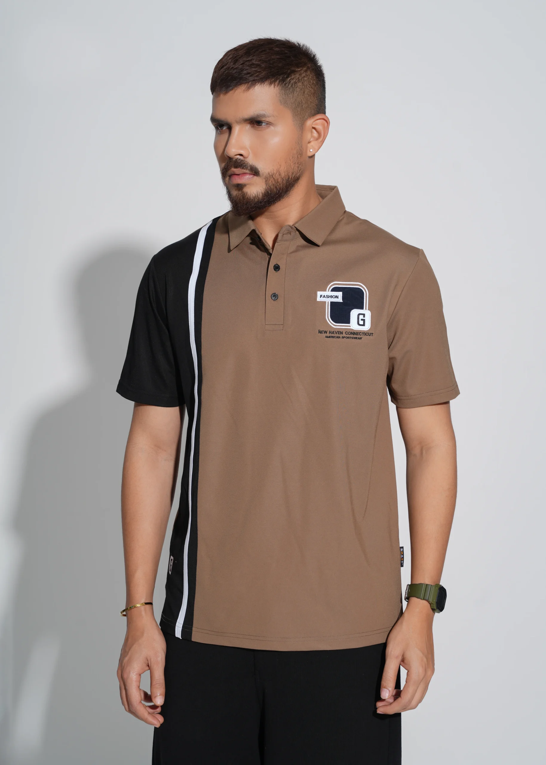 Luxury Polo Shirt Dark Chestnut