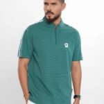 Men’s Premium Half Zip T-Shirt - Sea Green